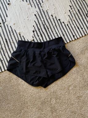 Zella Black Layered Athletic Shorts with Wide Waistband